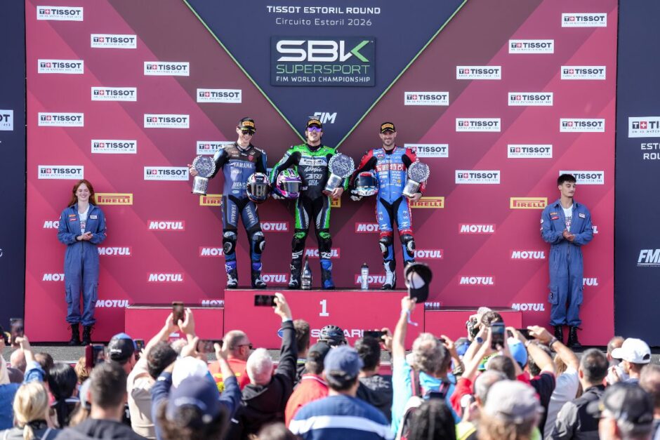 Nicolò Bulega nel round WorldSBK di Estoril 2026