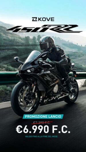 Kove 450RR, supersportiva con motore quattro cilindri nella promozione Kove 2026