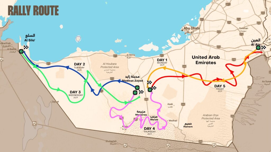 Abu Dhabi Desert Challenge 2026, gara rally-raid nel deserto degli Emirati Arabi Uniti