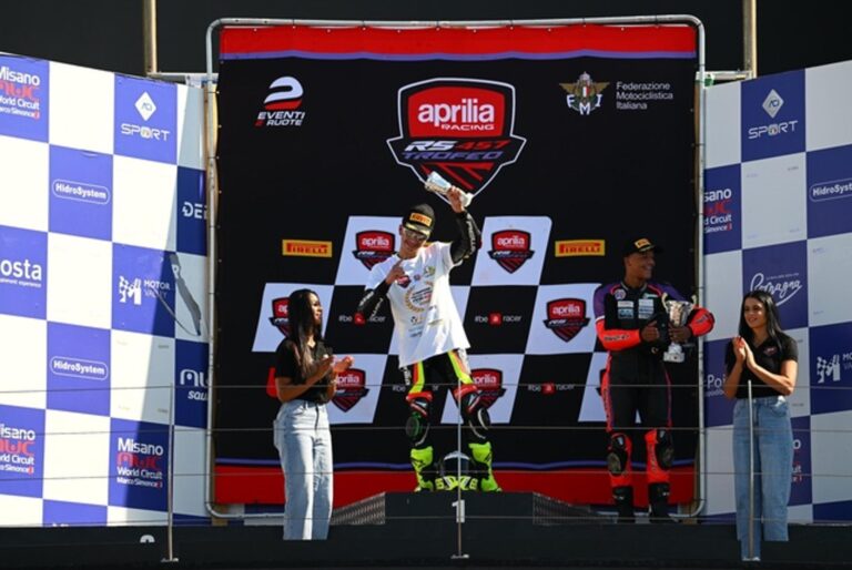 Trofeo Aprilia RS 457 2026, il campionato monomarca vinto da Gabriel Fabio Vuono