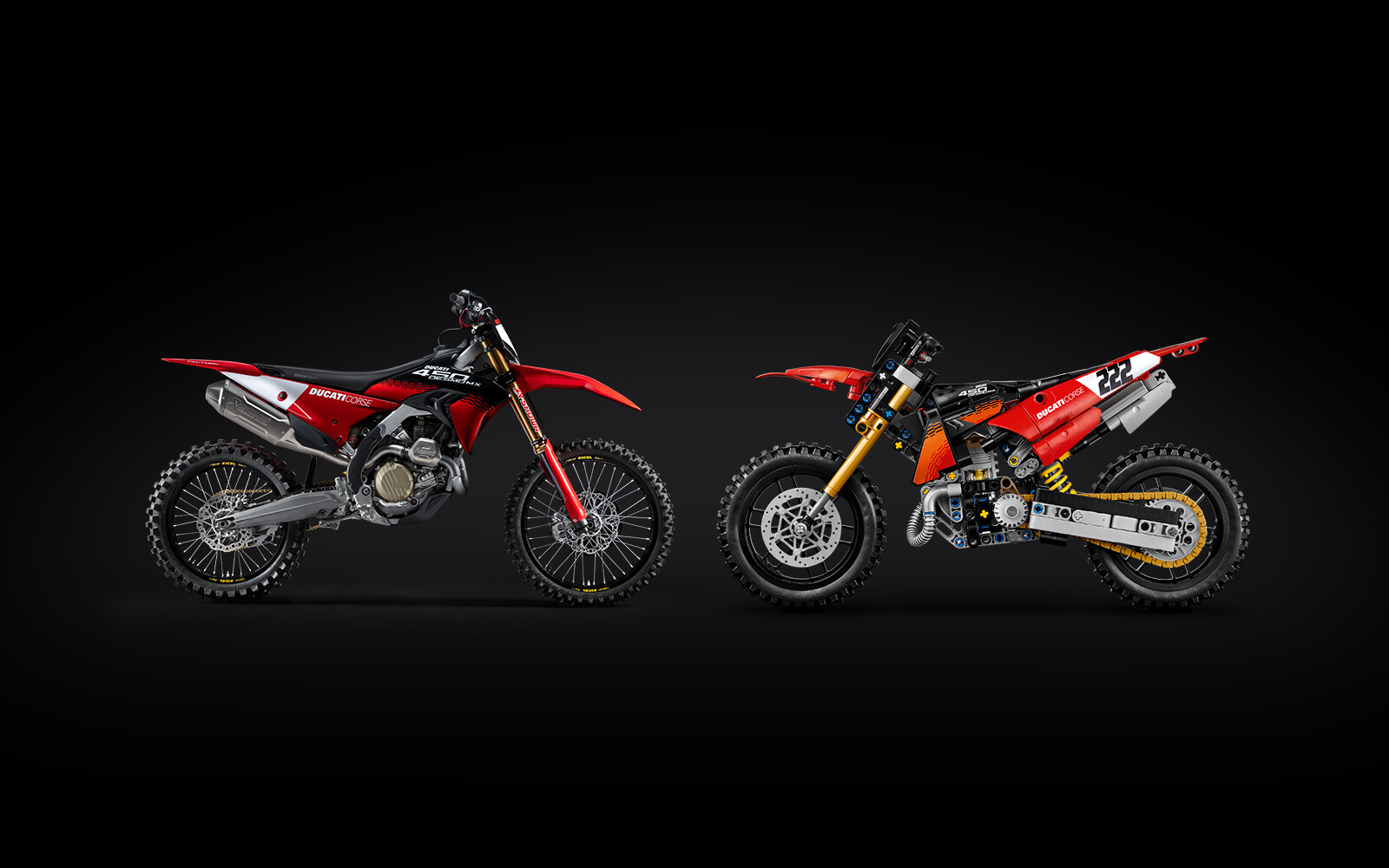 Ducati e LEGO Technic: arriva la Desmo450 MX Factory da 457 pezzi