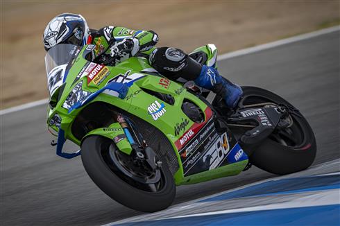Garrett Gerloff con Kawasaki Ninja ZX-10RR nel WorldSBK 2026