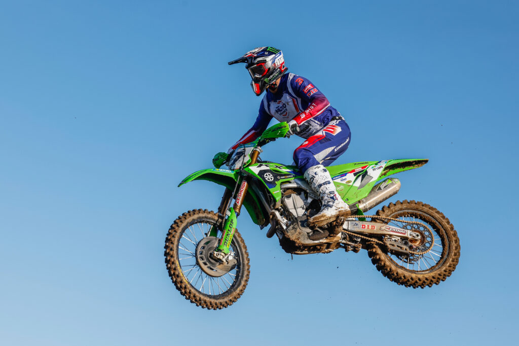 Romain Febvre al Motocross delle Nazioni di Ernée con Kawasaki