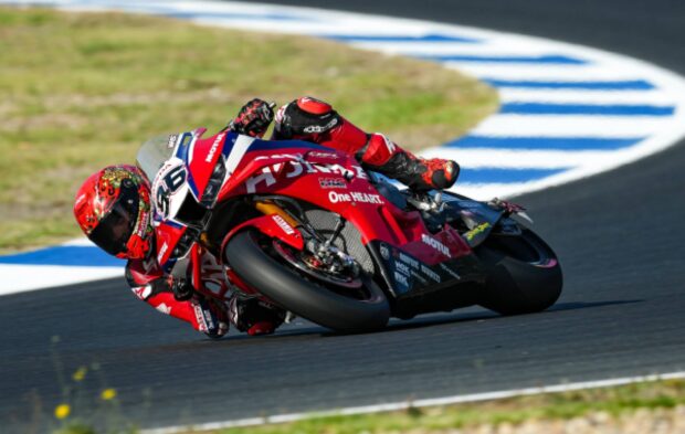 Honda HRC a Estoril con le CBR1000RR-R Fireblade SP impegnate nel WorldSBK 2026