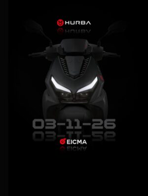 HURBA 150S, a EICMA 2026 lo scooter elettrico da 260 km