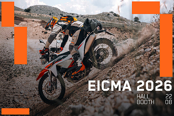 KTM a EICMA 2026 tra novità di prodotto, rally e piloti Factory Racing