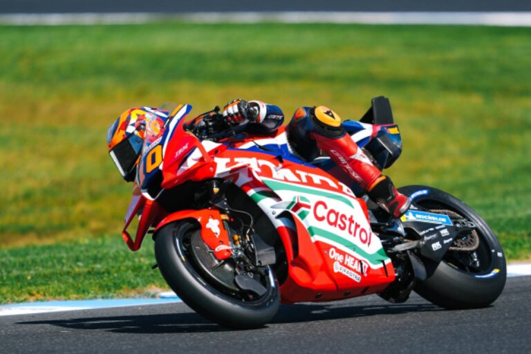 Luca Marini con Honda HRC Castrol nel GP d'Australia MotoGP