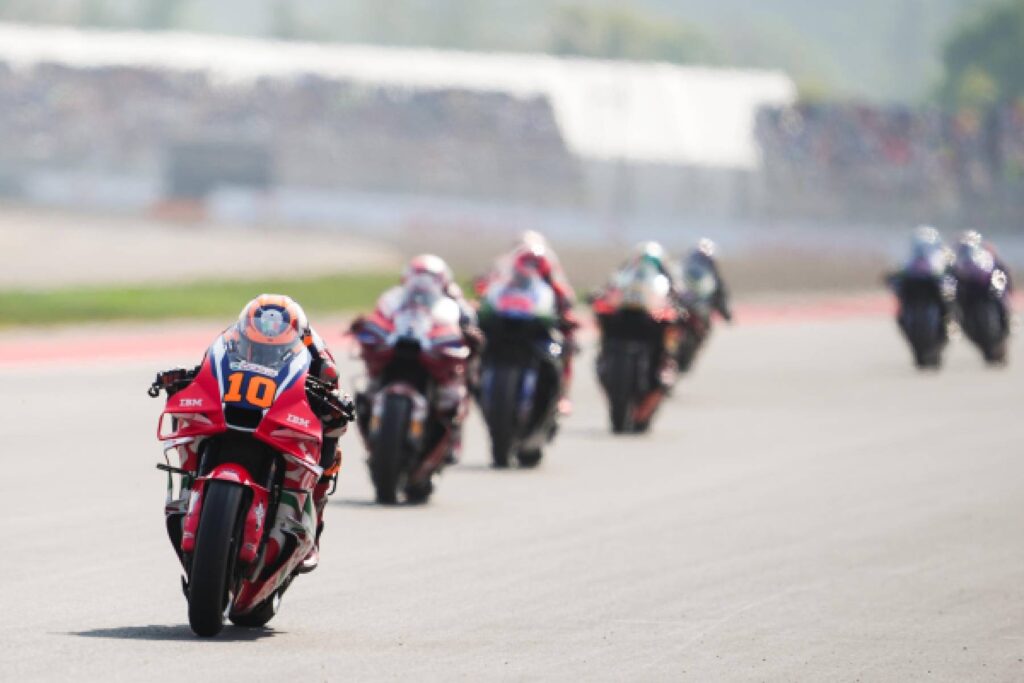 Luca Marini con Honda HRC Castrol nel GP Indonesia MotoGP