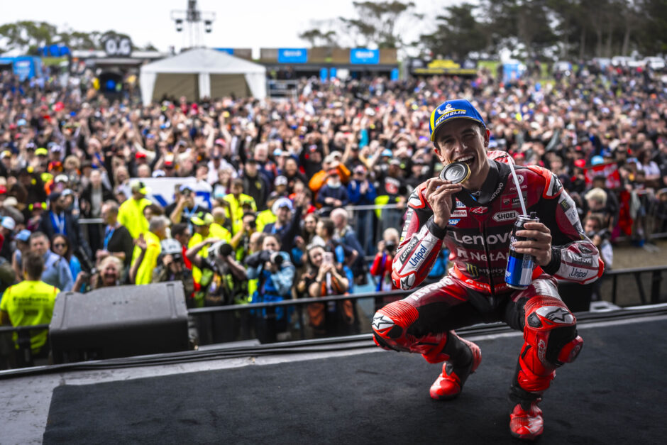 Marc Márquez conquista la Sprint di Phillip Island con la Ducati Lenovo Team