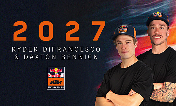 Ryder DiFrancesco e Daxton Bennick nella squadra Red Bull KTM 250