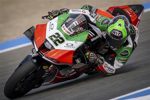 Bimota KB998 Rimini del team Kawasaki Racing nel weekend WorldSBK Jerez