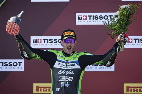 Jeremy Alcoba e la Kawasaki Ninja ZX-6R 636 protagonisti del WorldSSP Estoril