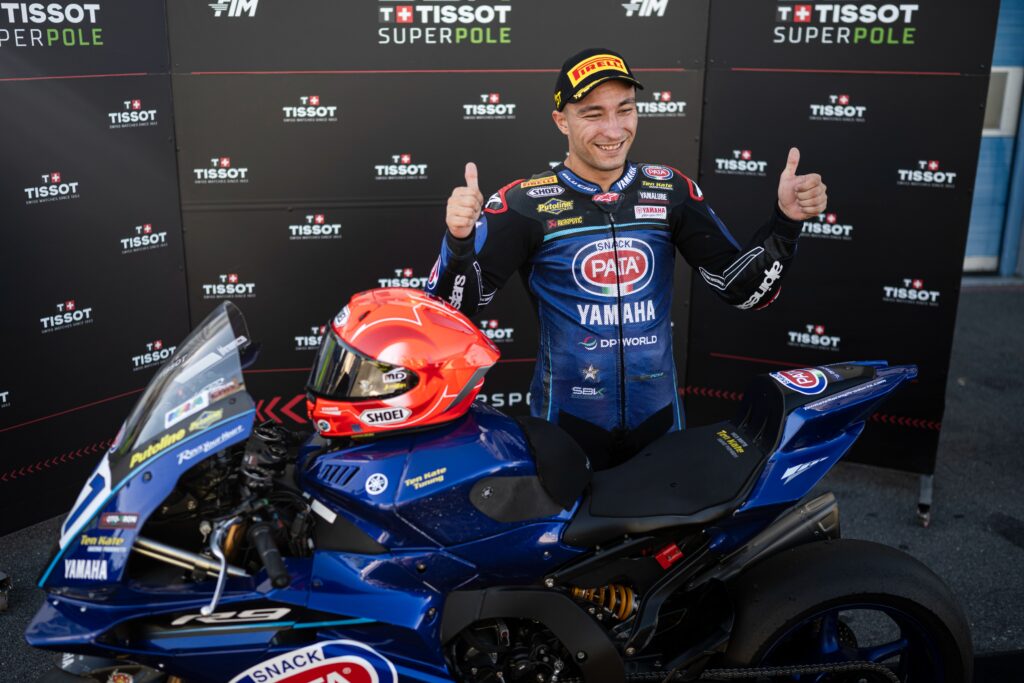 Yamaha R9 in evidenza nella Superpole Estoril del WorldSSP 2026