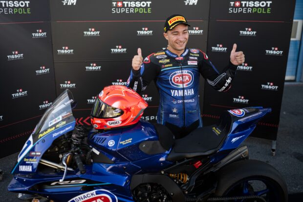 Yamaha R9 in evidenza nella Superpole Estoril del WorldSSP 2026