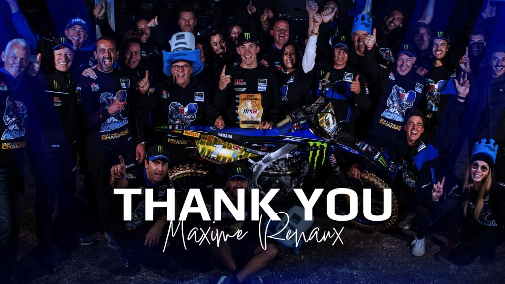 Yamaha e Maxime Renaux, collaborazione nel motocross mondiale